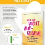 Buchvorstellung "Weil wir nicht aufgeben" am 10.01.2023, 18.30- 20.00 Uhr, Stadtbibliothek Bruneck