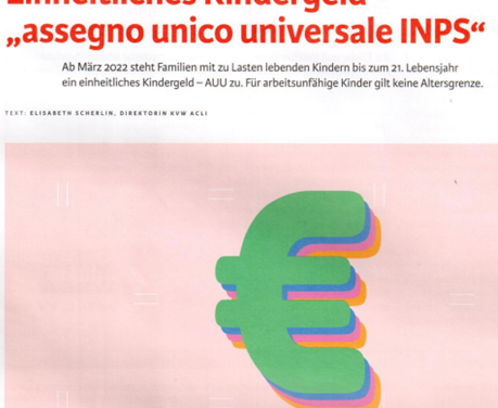 Assegno Unico (einheitliches Kindergeld)