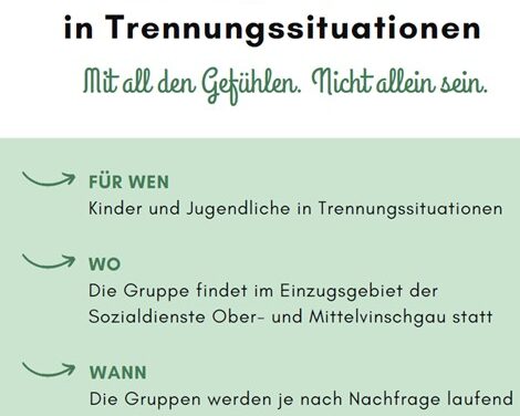 Sozialpädagogische Gruppen für Kinder und Jugendliche in Trennungssituationen