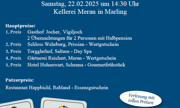 Benefiz-Preiswatten am 22.02.2025 um 14.30 Uhr