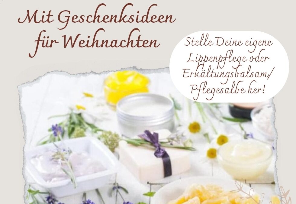 Workshop Naturkosmetik am 29.11.2025 um 9.30 Uhr