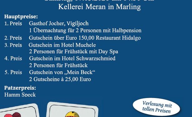 Benefiz-Preiswatten am 07.03.2026